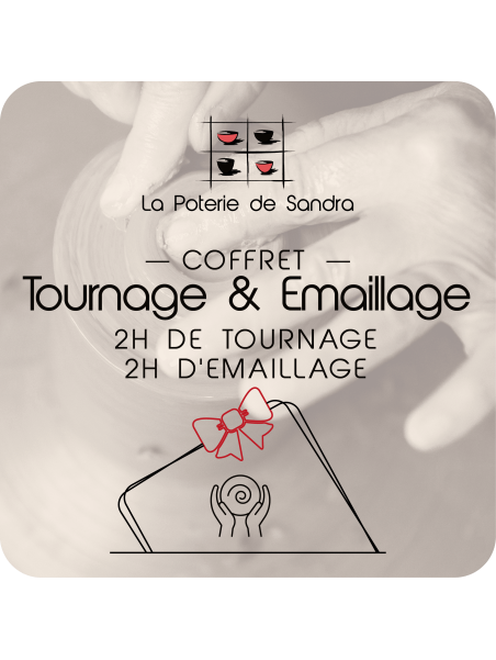 Coffret Tournage & Emaillage - La Poterie de Sandra &  Co