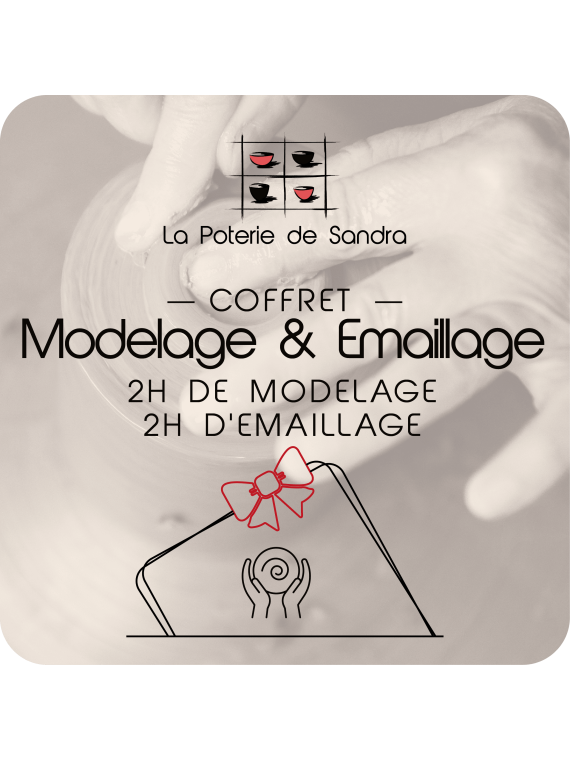 Coffret  Modelage & Emaillage - La Poterie de Sandra &  Co