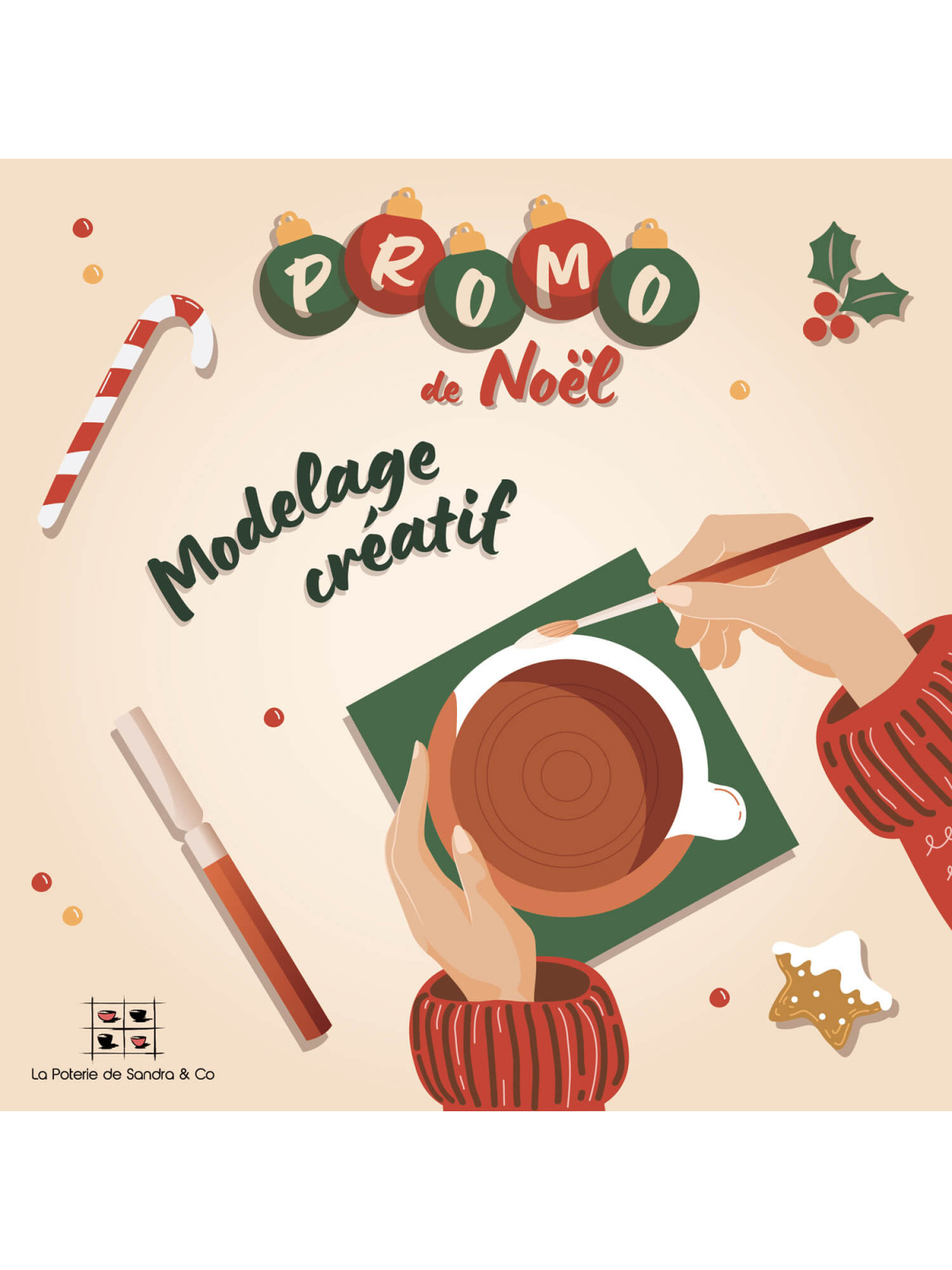 Coffret Noël - Cadeau d'argile - La Poterie de Sandra &  Co