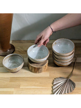 Bol Élégance en Céramique Artisanal 250 ml - La Poterie de Sandra and Co