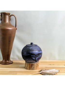 Boîte de Rangement en Céramique Artisanale "Harmonie"