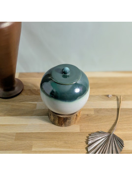 Boîte de Rangement en Céramique Artisanale "Harmonie"