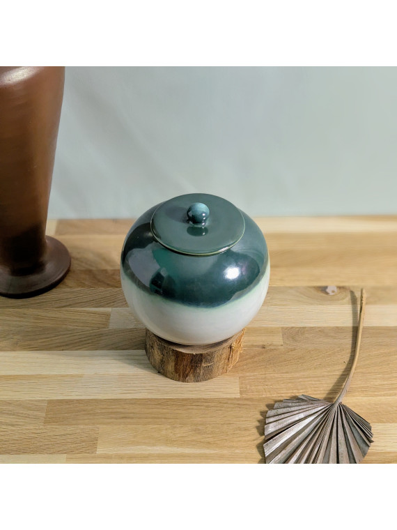 Boîte de Rangement en Céramique Artisanale "Harmonie"