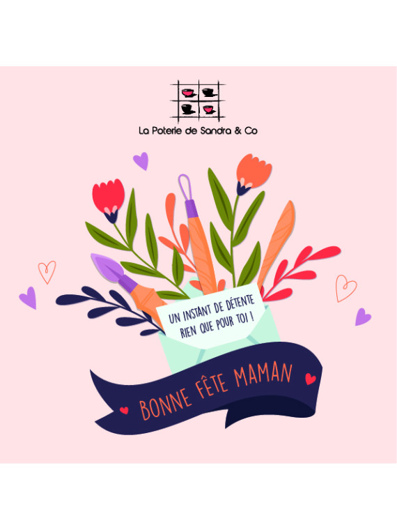 Coffret initiation modelage - fête des mamans - La poterie de Sandra & Co