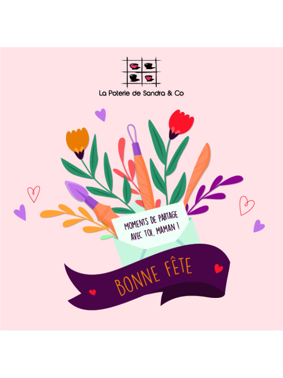 Coffret initiation modelage en duo - fête des mamans - La poterie de Sandra & Co