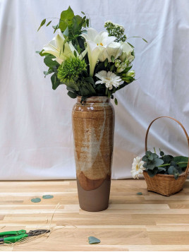 Vase haut 40 cm artisanaux  - La poterie de de Sandra & Co