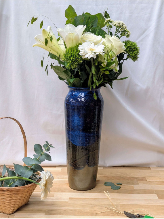 Vase haut 40 cm artisanaux  - La poterie de de Sandra & Co