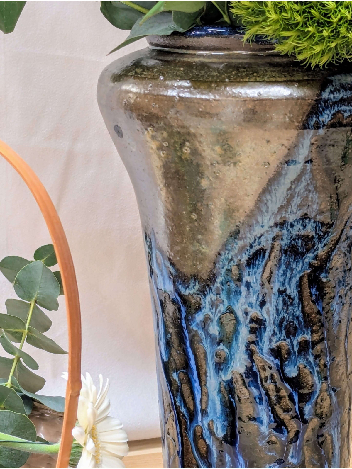 Vase haut 40 cm artisanaux  - La poterie de de Sandra & Co