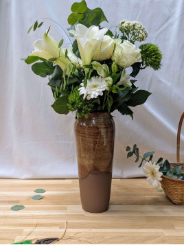 Vase haut 40 cm artisanaux  - La poterie de de Sandra & Co