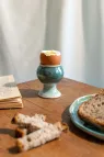 Coquetier en grès artisanal – Poterie bretonne faite main à Corseul | La Poterie de Sandra & Co