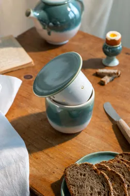 beurrier à eau céramique - La poterie de Sandra & Co