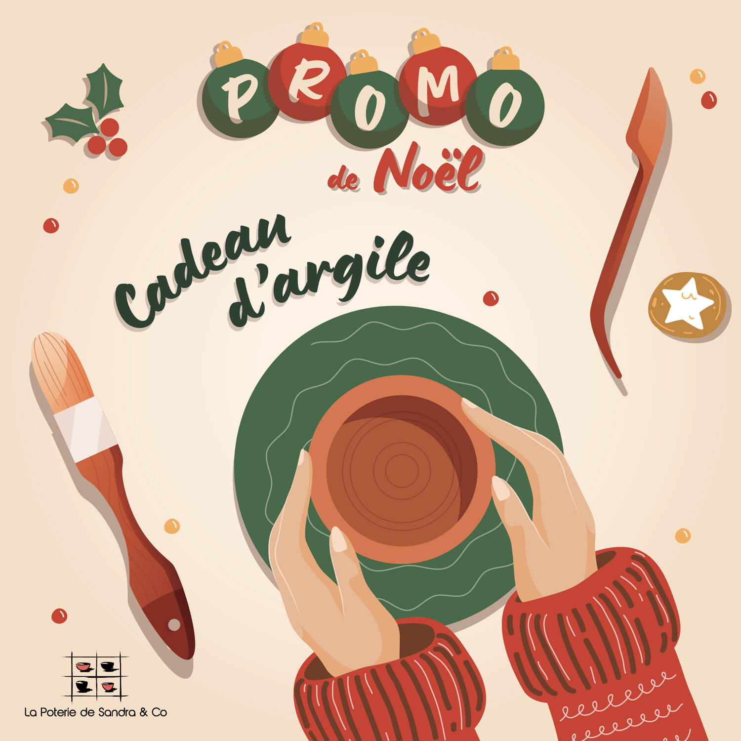 Coffret Noël - Cadeau d'argile